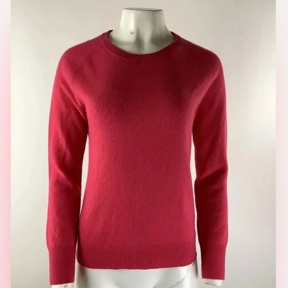 Halogen Womens Sz S 100% Cashmere Lightweight Sweater Pink Crewneck Pullover - Picture 1 of 6
